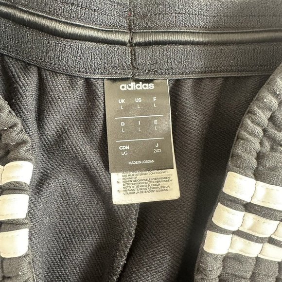 Adidas Sweatpants Black Climalite Fleece Graphic Logo Athletic Mens‎ Size Large - Picture 9 of 9